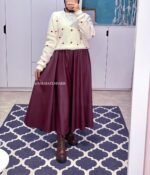 Leather Cloche Skirt