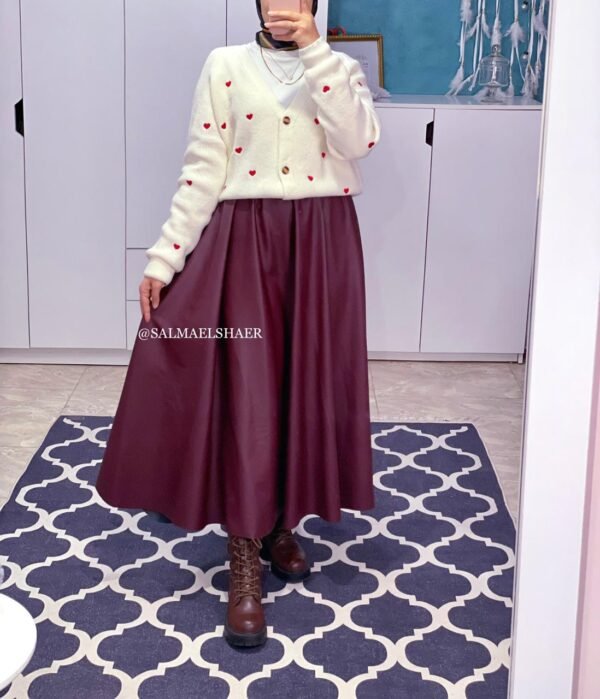 Leather Cloche Skirt