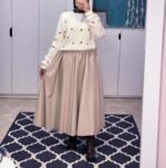 Leather Cloche Skirt