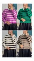 Stripped Wool Pullover