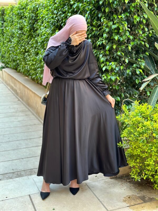 Farah Satin Set in Black