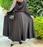 Farah Satin Set in Black