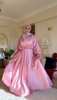 Farah Satin Set in Rose Gold